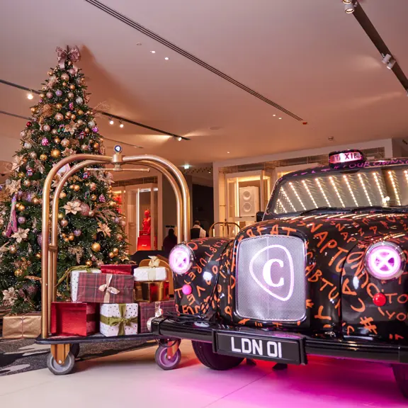 Christmas decorations at SOUND London