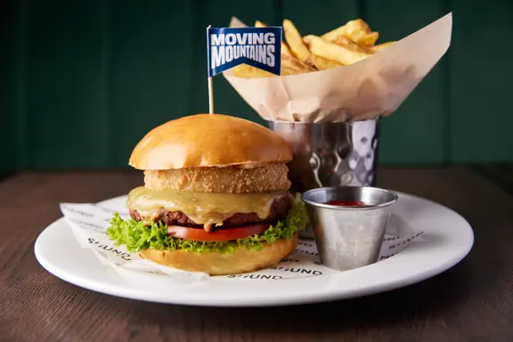 Moving Mountains Burger at SOUND London